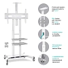 Стойка Onkron для телевизора с кронштейном 50-86, мобильная, белая TS1881