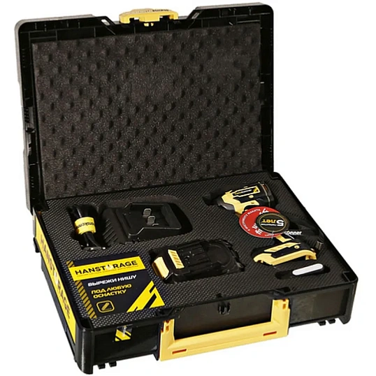Винтоверт удар б/щ Hanskonner PLATINUM, 18В,1BatterySystem,280Н HCD20280BLC
