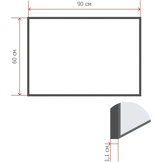Доска текстильная для информ. 60х90 синяя Attache Россия