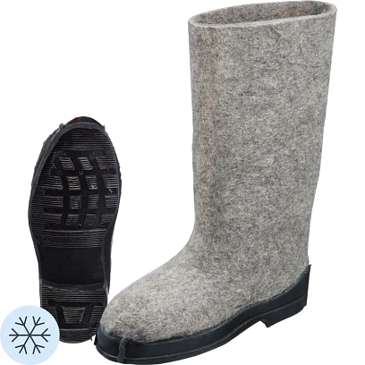 Валенки 100% шерсть на резиновой подошве р.46/33 (110309)