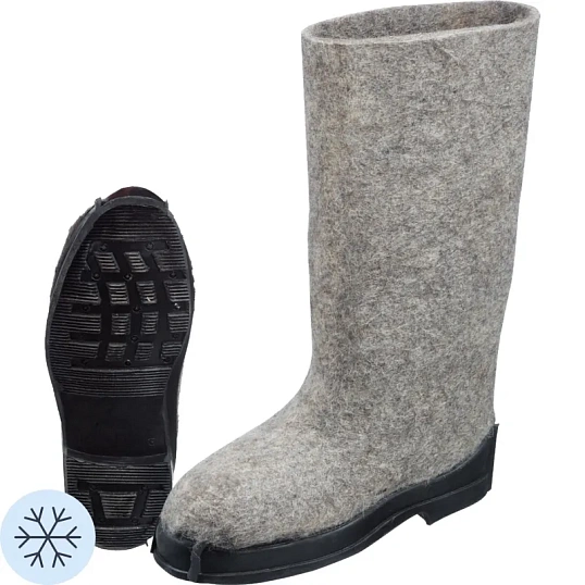 Валенки 100% шерсть на резиновой подошве р.46/33 (110309)