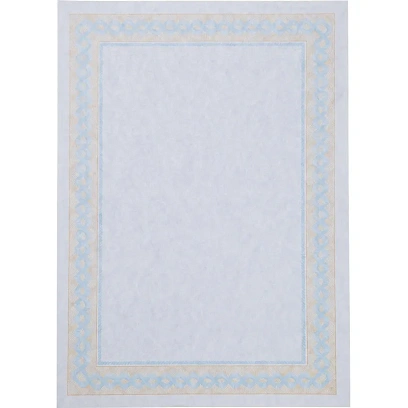 Сертификат-бумага А4 Attache 50 шт/уп  сине-оранжевая рамка ID3