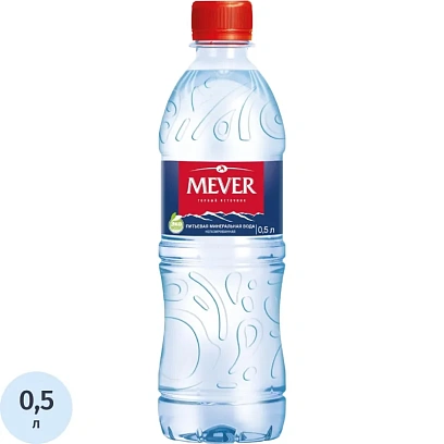 Вода питьевая Mever природная негазированная ПЭТ 0,5л