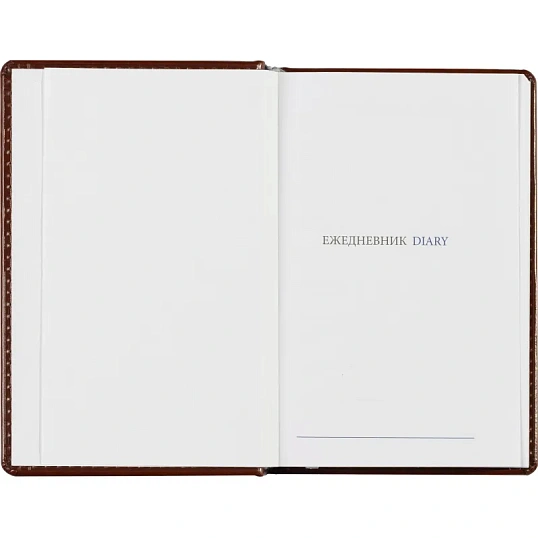Ежедневник недатированный коричневый,А6,100x150, 320стр,Agenda
