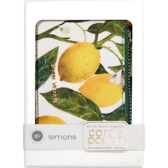 Картхолдер на молнии  flora.paradise.lemons, 11.5 x 0,7 x 7,5 см 14-096/06