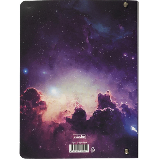 Ежедневник недатированный на кольцах Attache, 136л., 80г/м3, Galaxy