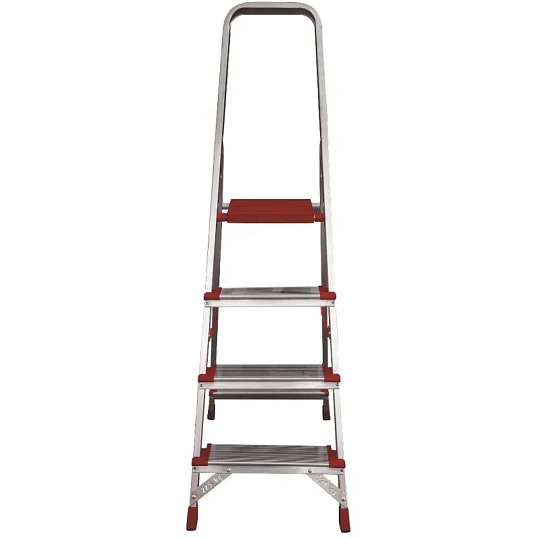 Стремянка алюминиевая усиленная 225 кг 4 ступени(130мм)Новая Высота 3117104