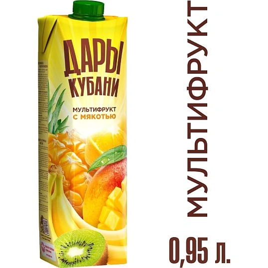 Нектар Дары Кубани мультифруктовый 0,95л