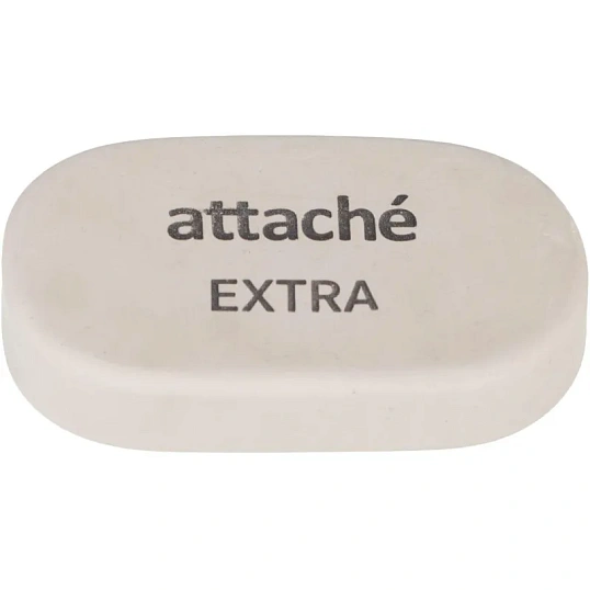 Ластик овальный Attache Extra, нат.каучук, 45x28x10мм, пастельн.ассорти
