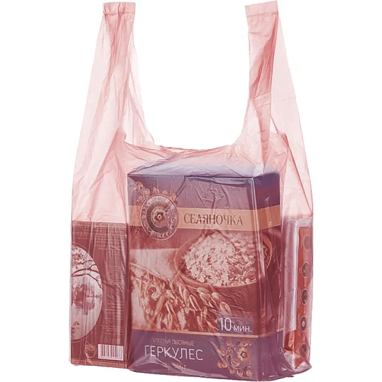 Пакет-майка ПНД 25+12х45 см 9 мкм 80 шт/уп цветной