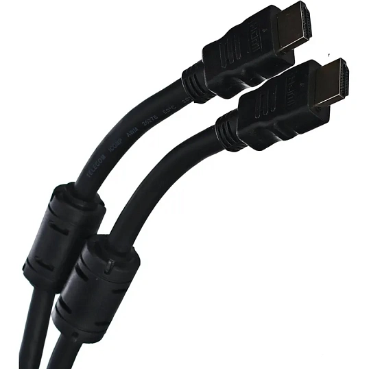 Кабель HDMI-19M-HDMI-19M ver 2.0+3D/Ethern,2 ф-ра 20m Telecom (TCG200F-20M)