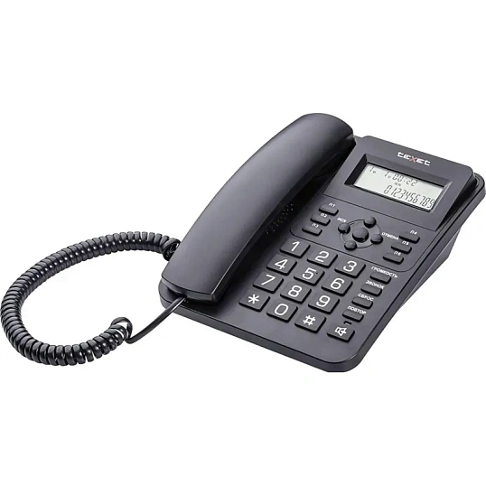 Телефон проводной TeXet TX-264 черный