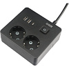 Удлинитель Power Cube, 2р,3USB, 3500 Вт, 16А,1.9 м, 3x1,0 черн.(PC-1B-2M)