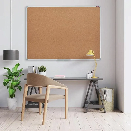 Доска пробковая Attache Iron 30х45 металл. рама