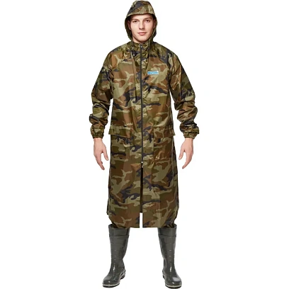 Плащ влагозащитный ПВХ Hunter зл.КМФ 52-54/170-176