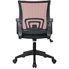 Кресло БР Комус Мебель EChair-396 сетка/ткань,красный/черный,пластик