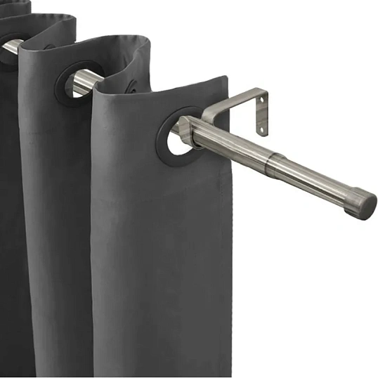 Карниз ARX_один. 16/19мм Телескоп 56.587 160/300 с мет.кольцами, хром матов