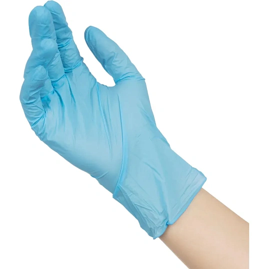 Перчатки нитрил., NITRILE OPTIMA, голубые, 3 гр. (XS), 50 пар/уп