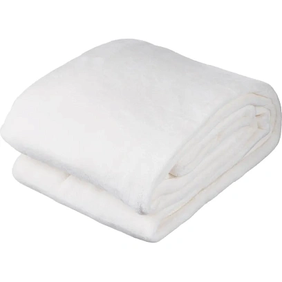 Плед микрофибра Luscan, молочный 200х220