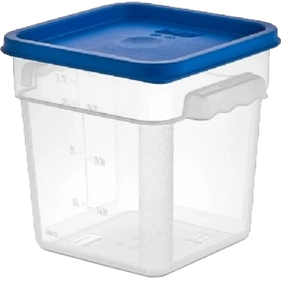 Контейнер для продуктов квадр.3,8 л.19х19х18,7см.,прозрач, 76700