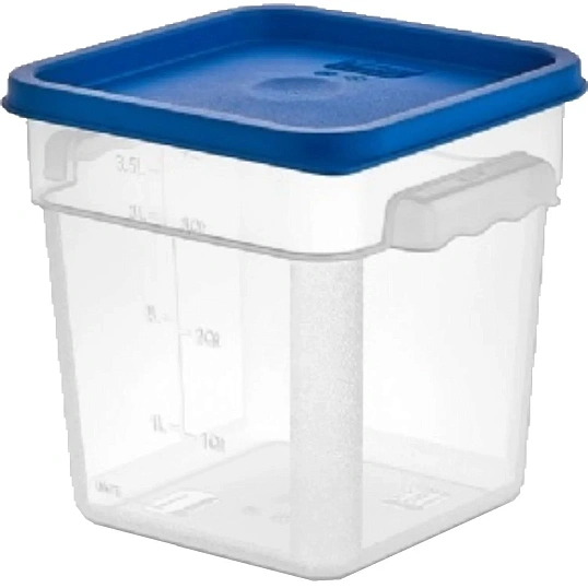 Контейнер для продуктов квадр.3,8 л.19х19х18,7см.,прозрач, 76700
