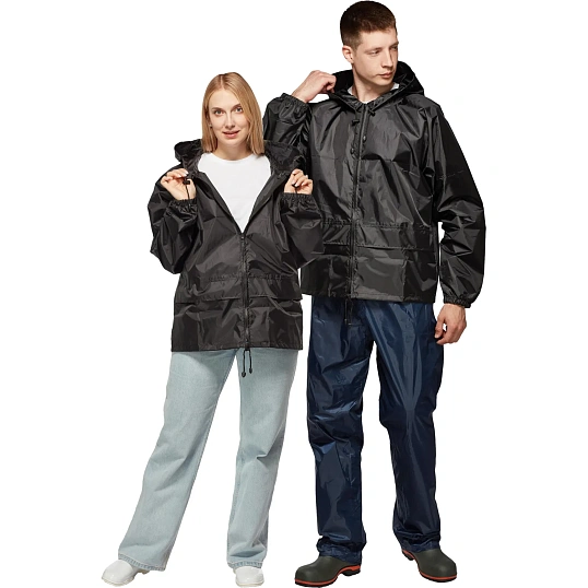 Куртка-ветровка Лидер черная S (44-46)