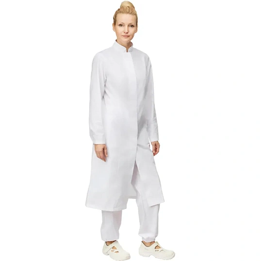 Халат для пищевого производства у17-ХЛ жен.ХАССП белые (52-54)170-176