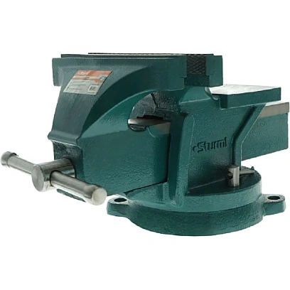 Тиски слесарные 200мм, ПОВОРОТНЫЕ УСИЛЕННЫЕ Sturm! 1075-01-200