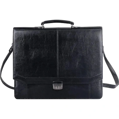 Портфель Бизнес имп.винилискожа,черный,мод.309/чер