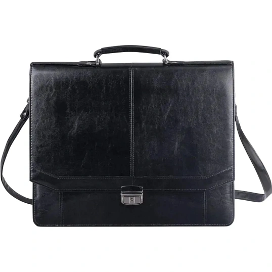 Портфель Бизнес имп.винилискожа,черный,мод.309/чер