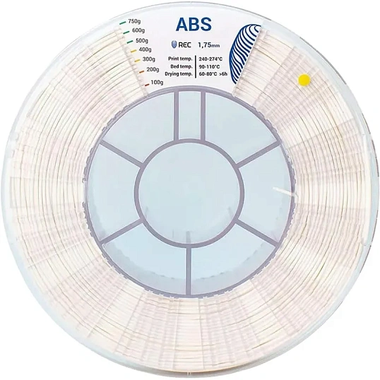 Катушка ABS пластик REC 1.75мм белый