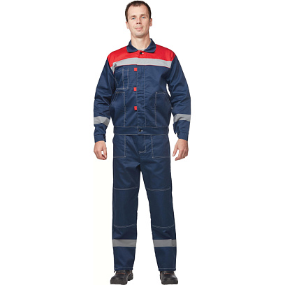 Костюм летний муж. Л20-КБР син/красн (р.68-70) 182-188 (Арсенал-СП)