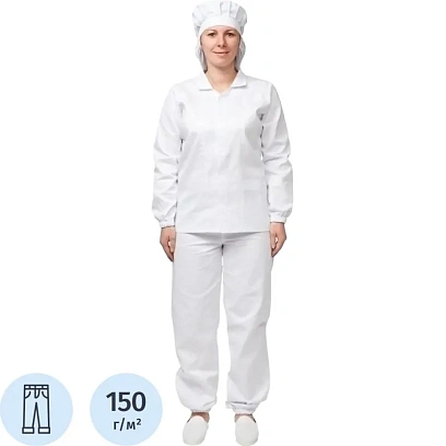 Брюки для пищевого производства универс. у17-БР (р.60-62) р.158-164