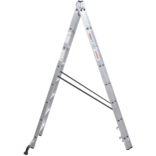 Лестница ал. трёхсекционная Новая Высота NV 1230, 3х8 перекл 1230308