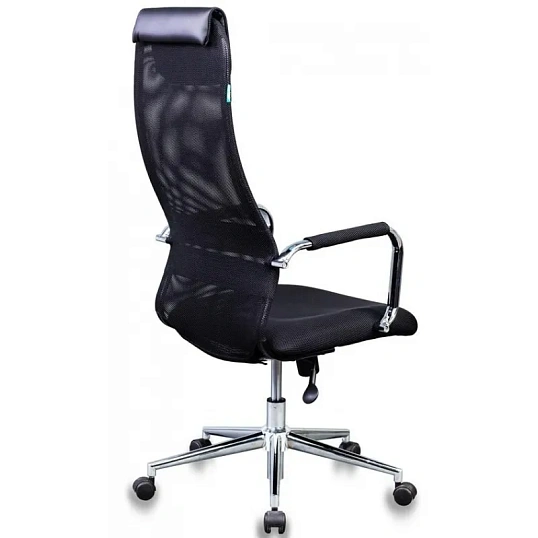 Кресло VB_Бюрократ KB-9N/BLACK ткань,сетка черный TW-01 TW-11, хром