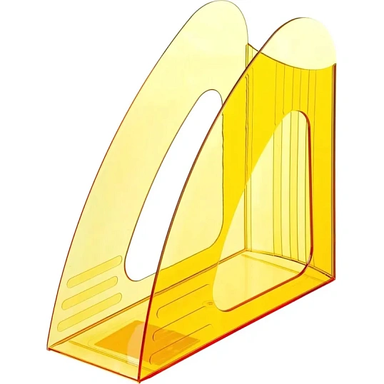 Лоток вертикальный Attache 90мм Bright Colours прозрачный желтый