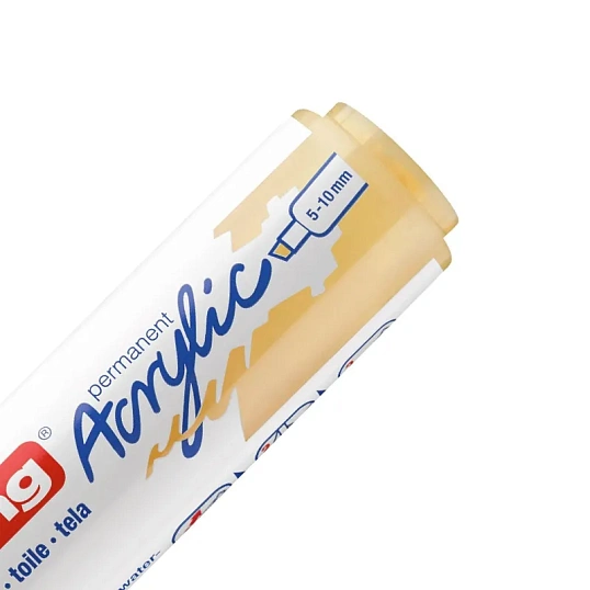 Маркер акриловый Edding 5000/915.скош.нак. 5-10 мм. Цвет Пастельный желтый