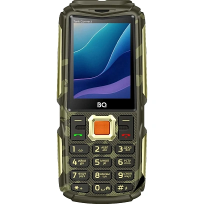 Мобильный телефон BQ 2430L Tank Connect Camouflage+Gold