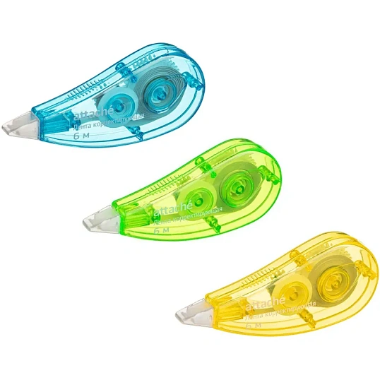 Корректирующая лента Attache Economy 5ммх6м, цвет ассорти, AN