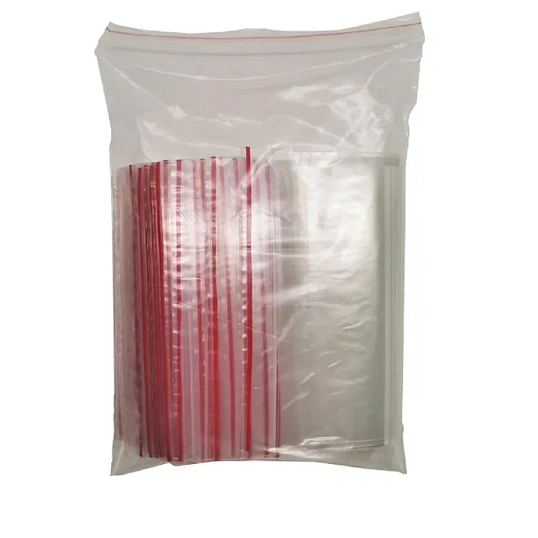 Пакет с замком Zip Lock 18 х 25 см, 60 мкм, с полосой для надп , 100 шт/уп