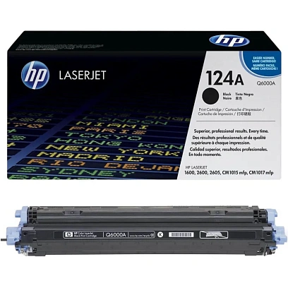 Картридж лазерный HP 124A Q6000A чер. для CLJ 1600/ 2600