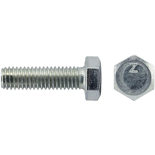 Болт DIN933 с шестигр. головкой оцин.М6х25 (70 шт/уп) Zitar (105202)