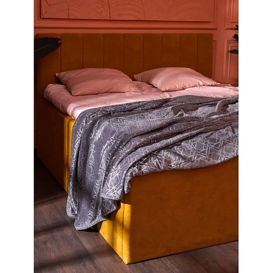 Плед микрофибра Luscan, фольга серый 200х220