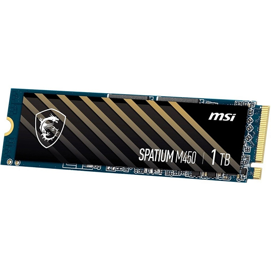 SSD накопитель MSI SSD SPATIUM M450, 1000GB, M.2 PCIe4.0x4(S78-440L0M0-P83