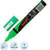 Маркер меловой UNI PWE-5M, флуоресцентно-зелёный 1.8-2.5 мм.