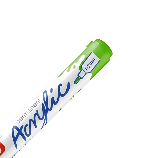Маркер акриловый Edding 5300/927.кругл.нак. 1-2 мм. Цвет Желто-зеленый