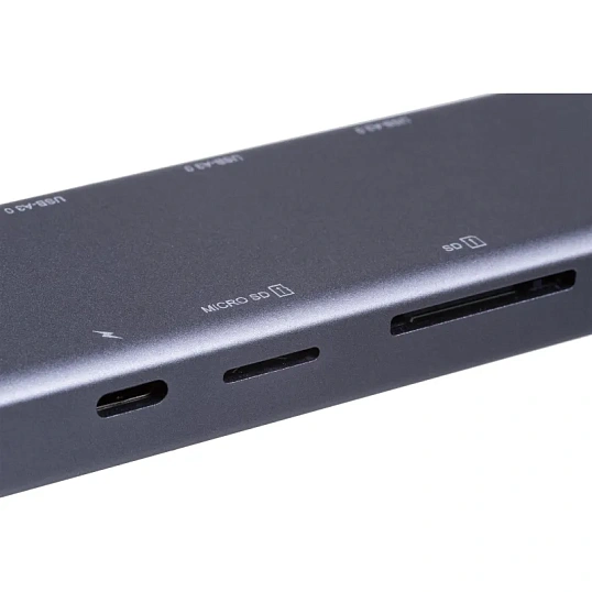 Разветвитель USB HS002 USBх3/HDMIх1/microSDx1/TFcardx1/Серый