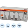 Лампа светодиодная OSRAM LVCLA75 10SW/840 230V E27 (5 шт/уп) 577749