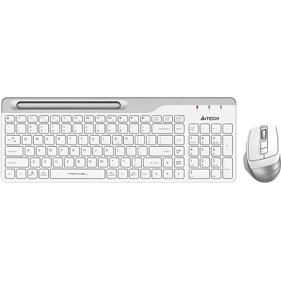 Набор клавиатура+мышь A4Tech Fstyler (FB2535C ICY WHITE) клав,мышь:бел/сер