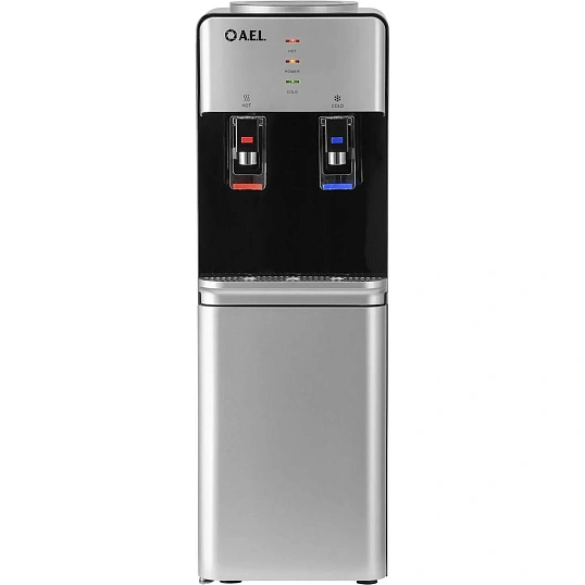 Кулер AEL LD-AEL-40c silver/black  для воды,шкафчик нагрев/электр охл